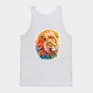 Beautiful Colorful Lion Tank Top